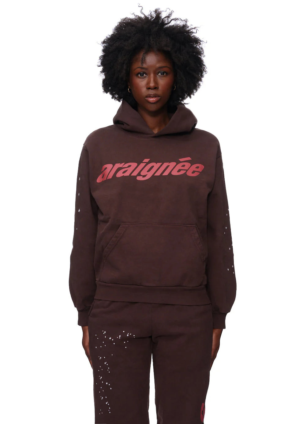 Araignee Hoodie Brown